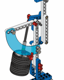 Structure Mécanique à Levier & Piston - Construction Éducative pour Enfants (Compatible Blocs Technic)