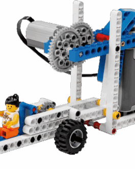 Voiture Mécanique à Moteur & Système d'Engrenages - Construction Éducative pour Enfants (Compatible Blocs Technic)